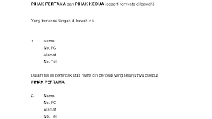 Hari bulan….tahun20…antara pihak pertama, pihak kedua dan pihak ketiga (seperti… Contoh Surat Perjanjian Perkongsian Perniagaan Pdf
