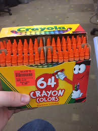 Unopened Box Of 64 Crayon Colors Turns Out To Just Be Orange You Had One Job Job Memes One Job