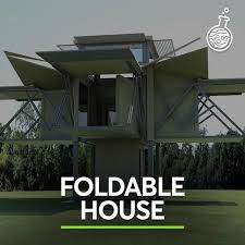 These Houses Can Fold And Unfold With The Touch Of A Button Folding House Home Design Floor Plans Glass House Design