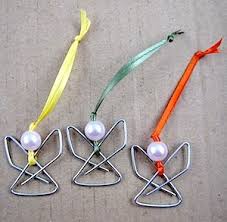 Easy Paperclip Angel Ornament Basteln Weihnachten Diy Weihnachts Ornamente Engel Ornamente