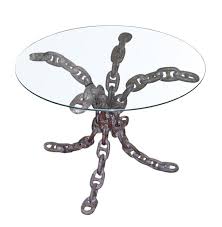 Octopus Arms Anchor Chain Table Base Scrap Metal Art Welding Projects Metal Art The diamond octopus design table base, heavy duty, strong and sturdy table base.