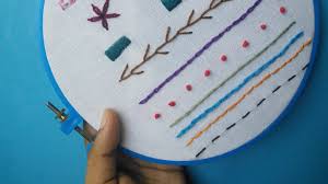 Embroidery is the craft of decorating fabric or other materials using a needle to apply thread or yarn. Hand Embroidery For Beginners Part 2 10 Basic Stitches Handiworks 52 Youtube