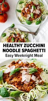 Zucchini Noodle Spaghetti Bolognese In 2020 Healthy Snacks Recipes Good Healthy Recipes Lunch Recipes Healthy