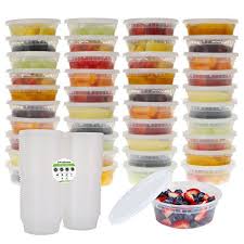 Freshware 40 Pack 8 Oz Plastic Food Storage Containers Wi Https Www Amazon Co Food Storage Containers Food Storage Containers Plastic Kitchen Food Storage