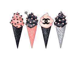 Black Pink Fashion Wall Art Print Ice Cream Fashion Etsy Arte Impresionista Chica Arte Digital Carteles Del Arte
