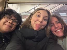 Some of our crew gathered in New York this week for some in-person time!  Highlights included: 🎭 Going to @danstories' award-winning queer musical  comedy extravaganza 💬 Meeting with our incredible @theopedproject  Mentor-Editor @