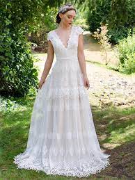 This is an ivory sleeveless lace wedding dress made of alencon lace, with soft tulle skirt. Boho Wedding Dress Lace Wedding Dress Cap Sleeve Bohemian Etsy