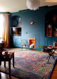 A wicker basket, metal stool and animal hide rug give beautiful country detail to this bathroom design. 160 Cool Dark Living Room Ideas Dark Living Rooms Living Room Designs Room Design