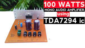 It is also suitable as a replacement power amp stage, or upgrade for many existing amplifiers. 100 Watts Mono Amplifier Board Using Tda7294 Ic