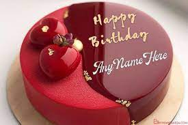 Check spelling or type a new query. Red Velvet Birthday Cake With Name On It