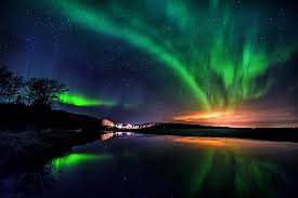 Cn Night Train Aurora Borealis Nature Desktop Wallpaper Northern Lights