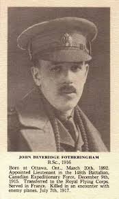 John Beveridge Fotheringham was born in Ottawa