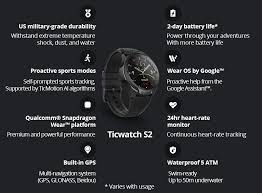 Ticwatch 2, a simple wearable gadget, yet not too simple, but not that complex either. Ticwatch S2 Smart Watch Android Wear Bluetooth Gps Watch Waterproof 5 Atm 24hr Heart Rate Monitor Proactive Running Tracking Smart Watches Aliexpress