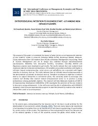 Universiti teknologi mara (uitm ), esas olarak shah alam , malezya merkezli bir devlet üniversitesidir yalnızca bumiputera kabul eder. Pdf Entrepreneurial Intention To Business Start Up Among New Intake Students Mohd Z Othman Academia Edu