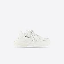 Having built on the popularity of its first release, balenciaga's triple s sneaker now boasts countless iterations. Men S Allover Logo Triple S Sneaker In White Black Balenciaga Us