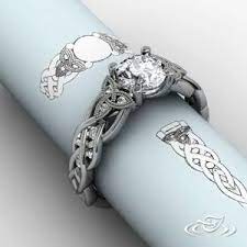 Celtic Trinity Knot Ring Celtic Wedding Rings Celtic Engagement Rings Trinity Knot Ring
