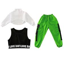 Djeca hip-hop odjeća majica top crop radi svakodnevne hlače za djevojčice  dijete jazz dance odijelo odjeća za ballroom ples Na rasprodaji! > shop /  Narudzba-Veleprodaja.cam