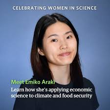 ✨Meet Emiko Araki, a Food and Resource Economics student who is passionate  about using evidence-based solutions to tackle global challenges like  climate change and food security. ✨ From exploring carbon pricing to