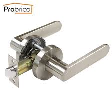 Heavy Duty Door Handles Satin Nickel Finish Keyed Privacy Passage Dummy Door Lock Levers Dl1637sn Keyless Door Lock Bathroom Door Handles Door Handles