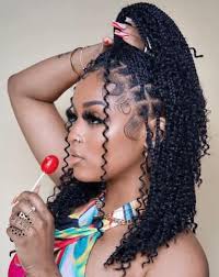 I'm looking to get my hair done in these gorgeous goddess braids like the  style in this picture! The curls and texture are just perfect. Does anyone  know of any Black hair