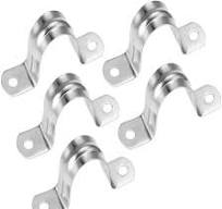 China Hot Selling U Type Clamp Pipe Clip with Two Hole U Shaped Saddle  Clamp Double Hole Saddle Clamp