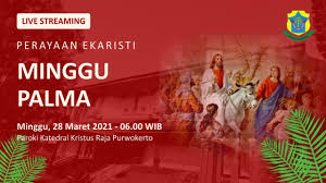 Orang katolik dan beberapa gereja kristen memeringati hari minggu palma pada hari minggu sebelum sebelum hari minggu. Vs 6wkn9hfhs6m
