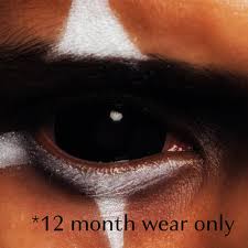 Image result for black sclera contacts