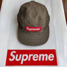 One sizeterry mesh side panel camp cap. Supreme Mesh Side Panel Camp Cap Olive Men S Fashion Accessories Caps Hats On Carousell