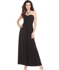 Macys R M Richards New Black Embellished Halter Top Maxi Dress Thalita De Oliveira Gowns Dresses Womens Dresses