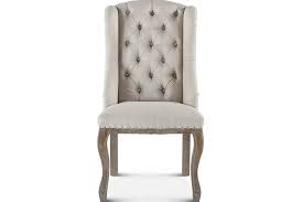 Amazing gallery of interior design and decorating ideas of linen dining chairs in dining rooms, kitchens by elite interior designers. Satine Off White Tufted Linen Dining Chair Back At The Ranch Furniture