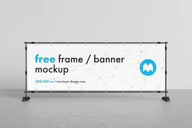 Free Horizontal Banner Mockup Horizontal Banner Mockup Banner Free Banner Banner Design