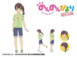 Aoi Nizato Va Shino Shimoji From Anime Movie Non Non Biyori Vacation Non Non Biyori Anime Movies Anime Sketch