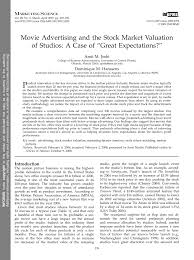 For a wide assortment of paramount pictures visit target.com today. Pdf Movie Advertising And The Stock Market Valuation Of Studios A Case Of Great Expectations