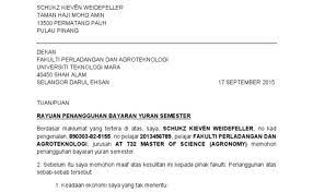Contoh surat rasmi permohonan penangguhan pembayaran yuran via komedatlendu.blogspot.com. Contoh Surat Rasmi Penangguhan Bayaran Pinjaman Cute766