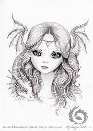 Color My Art Surreal Fantasy Grayscale Underpainting Coloring Book Art By My Dragon Spirit Coloring Book Art Fairy Drawings Adult Coloring Designs