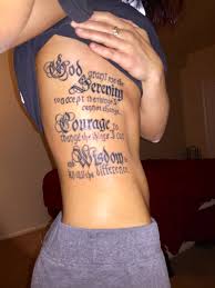 The serenity prayer tattoo is usually separated into six or more lines with each highlighted word placed on its own. Pin On Tatoos