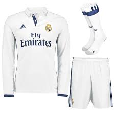 Camisa Adidas Real Madrid Home 16 17 Real Madrid Jersey 2016 17 Home Ls Soccer Uniform Shirt Shorts Socks Madrid Real Madrid