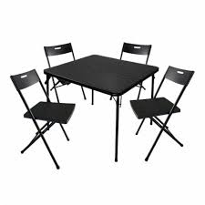 Get the best deals on camping furniture table & chair sets. Plastic Development 8119im 5 Piece 34 Inch Card Table 4 Chairs Furniture Set 1 Unit Ralphs