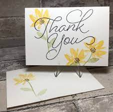 I have a lot of little fun tricks to share with you today. Quick And Easy Thank You Note Stamping Up Cards Thank You Cards Cards Handmade