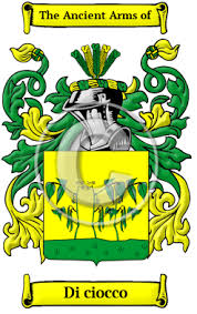 Grimaldi italian from the given name grimaldo. Di Ciocco Name Meaning Family History Family Crest Coats Of Arms