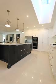 The far wall is in resene seeker. St Ives Rennovation Two Toned Kitchen Dark Island In Polyurethane Resene Foundry And Wall C Contemporary Kitchen Design Kitchen Cabinet Colors House Flooring