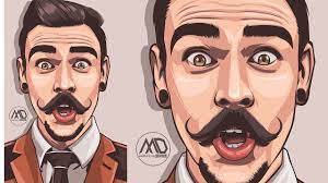 What kind of images does this tutorial apply to? Vector Portrait Psd Adobe Photoshop Cc 2017 Speed Art Youtube