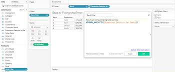 Filtering The Dimension But Maintain The Rank Per Sales Technicaljockey