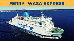 Wasaline is a shipping company transporting passengers and freight across kvarken on daily basis, the journey takes 4,5 hours. Departure Of Ferry Wasa Express Umea Wasaline Youtube