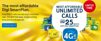 There is also a special promotion on three specific plans, valid. Digi Postpaid Rm65 Month Unlimited Calls To All Networks