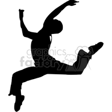 Black And White Dancer Silhouette Black And White Dance Cartoon Person Dancing Clipart Royalty Free Clipart 373872 Clip Art Dancing Clipart Dance Images