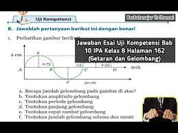 Kunci jawaban bahasa indonesia kelas 8 semester 2 halaman 162.soal bahasa indonesia kelas 8 by guru saputra posted on december 23 2019 december 23 2019 artikel tentang soal bahasa indonesia kelas 8 tahun 2020 2021 smp mts lengkap pg dan essay kurikulum 2020 pelajaran bahasa indonesia untuk semester 1 dan 2. Jawaban Esai Uji Kompetensi Bab 10 Ipa Kelas 8 Halaman 162 Getaran Dan Gelombang Youtube