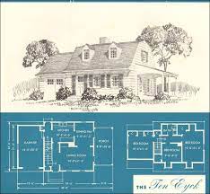 1945 Ten Eyck Dutch Colonial New Era Houses Brown Blodgett Co Vintage House Cottage Plan Vintage House Plans