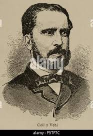Coll y Vehi, Jose (1823-1876). Escritor catala´n Stock Photo