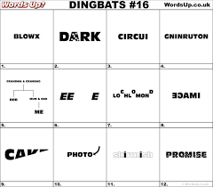 The logic puzzle game that has swept the nation. Dingbat Answers